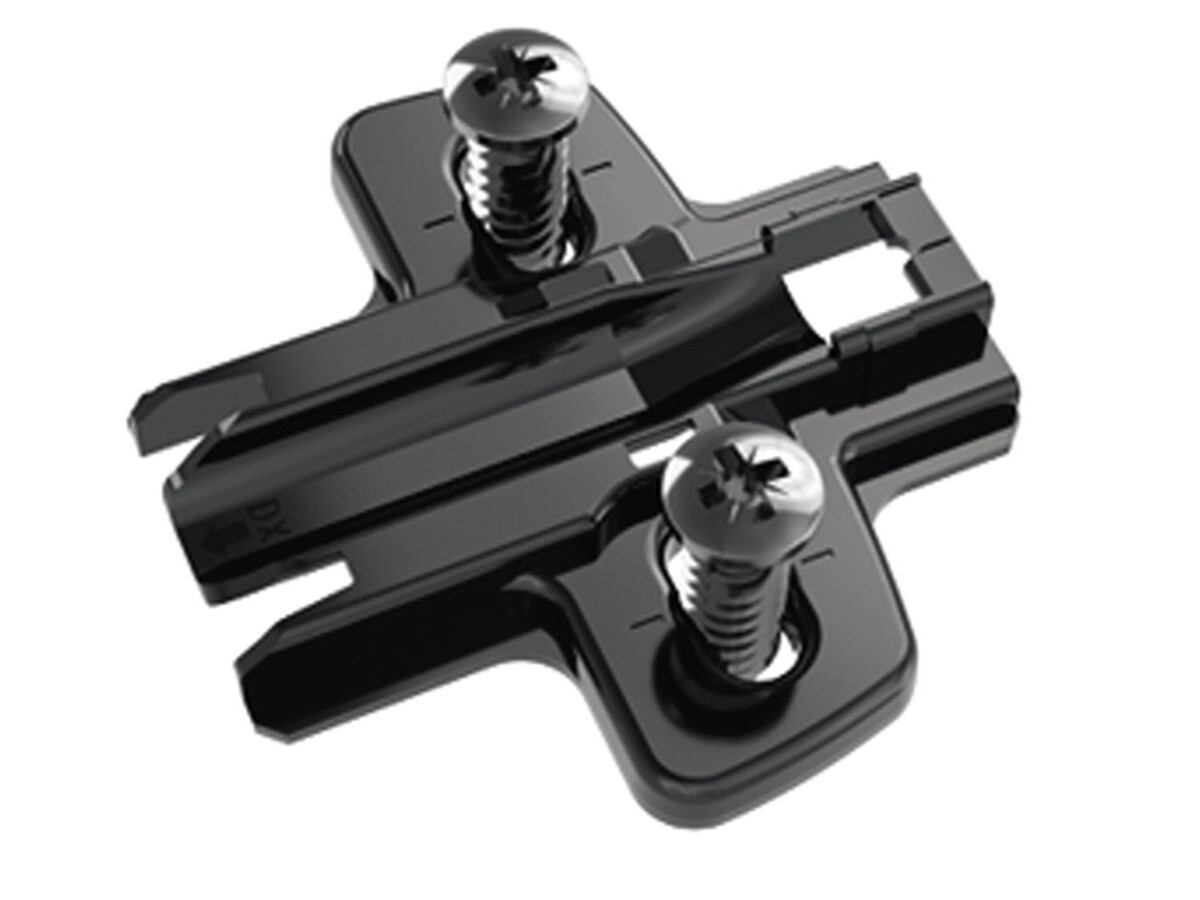 Sensys placuta montaj, cu eurosurub, Negru, 0.0 mm, 9091799