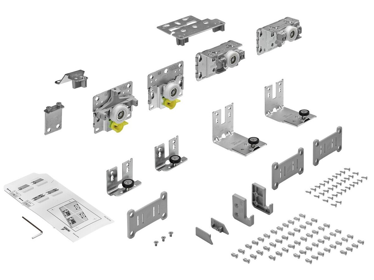 TopLine L 50 Kg Set elemente rulare/ghidare, pentru 2 usi grosime 18-30mm, usa fata dreapta, 9242712