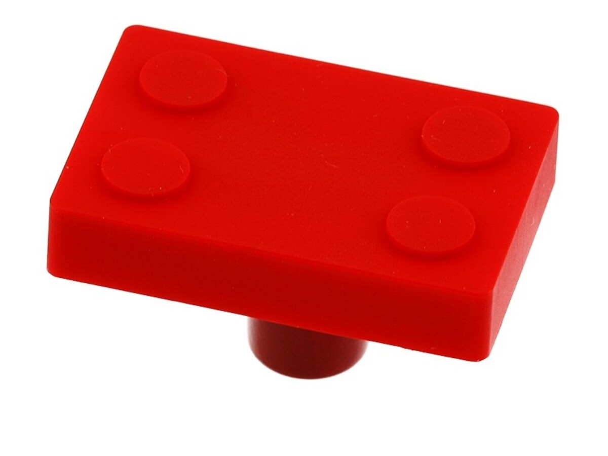 Buton, Lego rosu, Cauciuc, UM-BLOCK-CZ