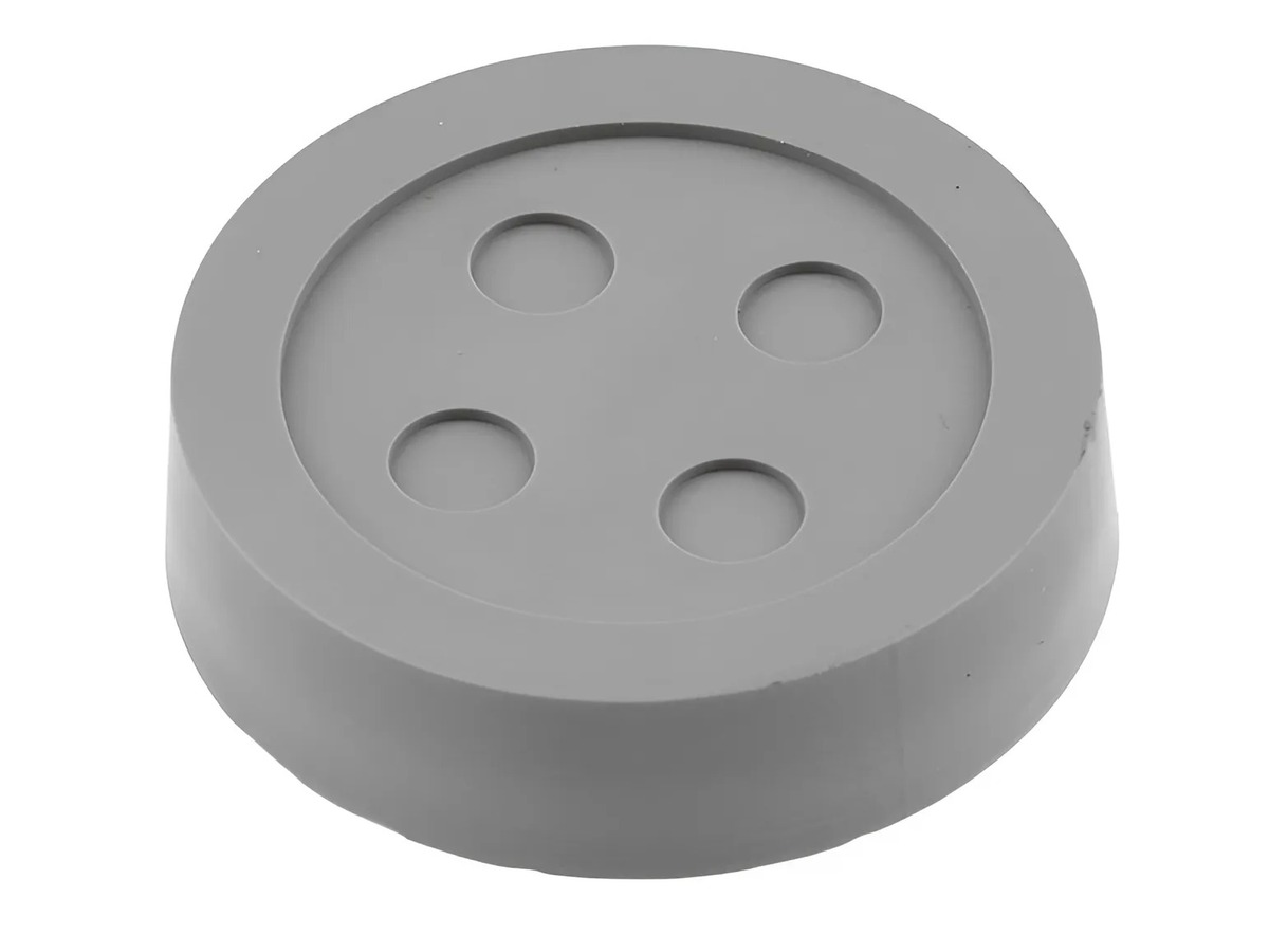Buton, Nasture gri, Cauciuc, UM-BUTTON-SZ