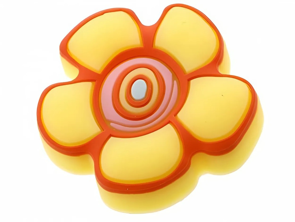 Buton, Floare galben, Cauciuc, UM-KID-C-001