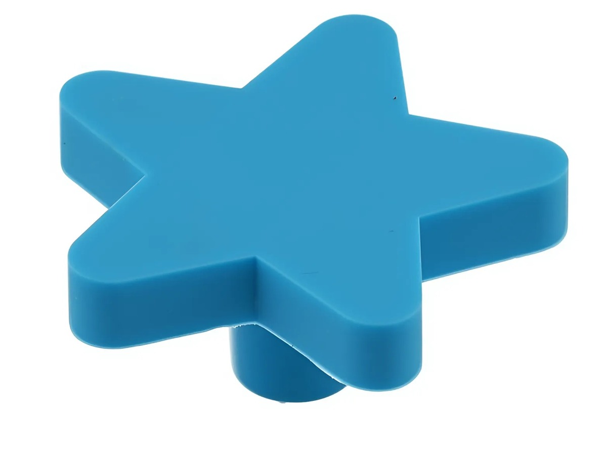 Buton, Stea albastru, Cauciuc, UM-STAR-NB