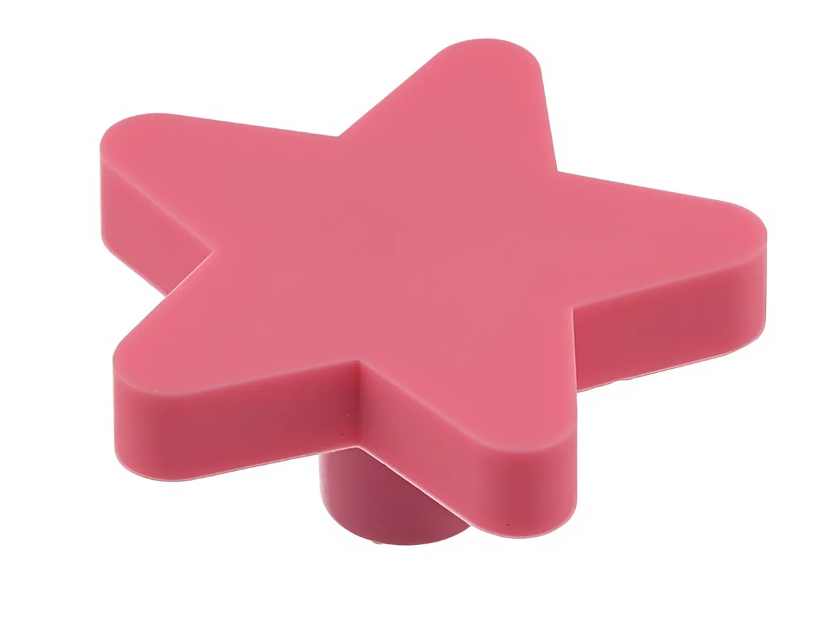 Buton, Stea roz, Cauciuc, UM-STAR-RZ