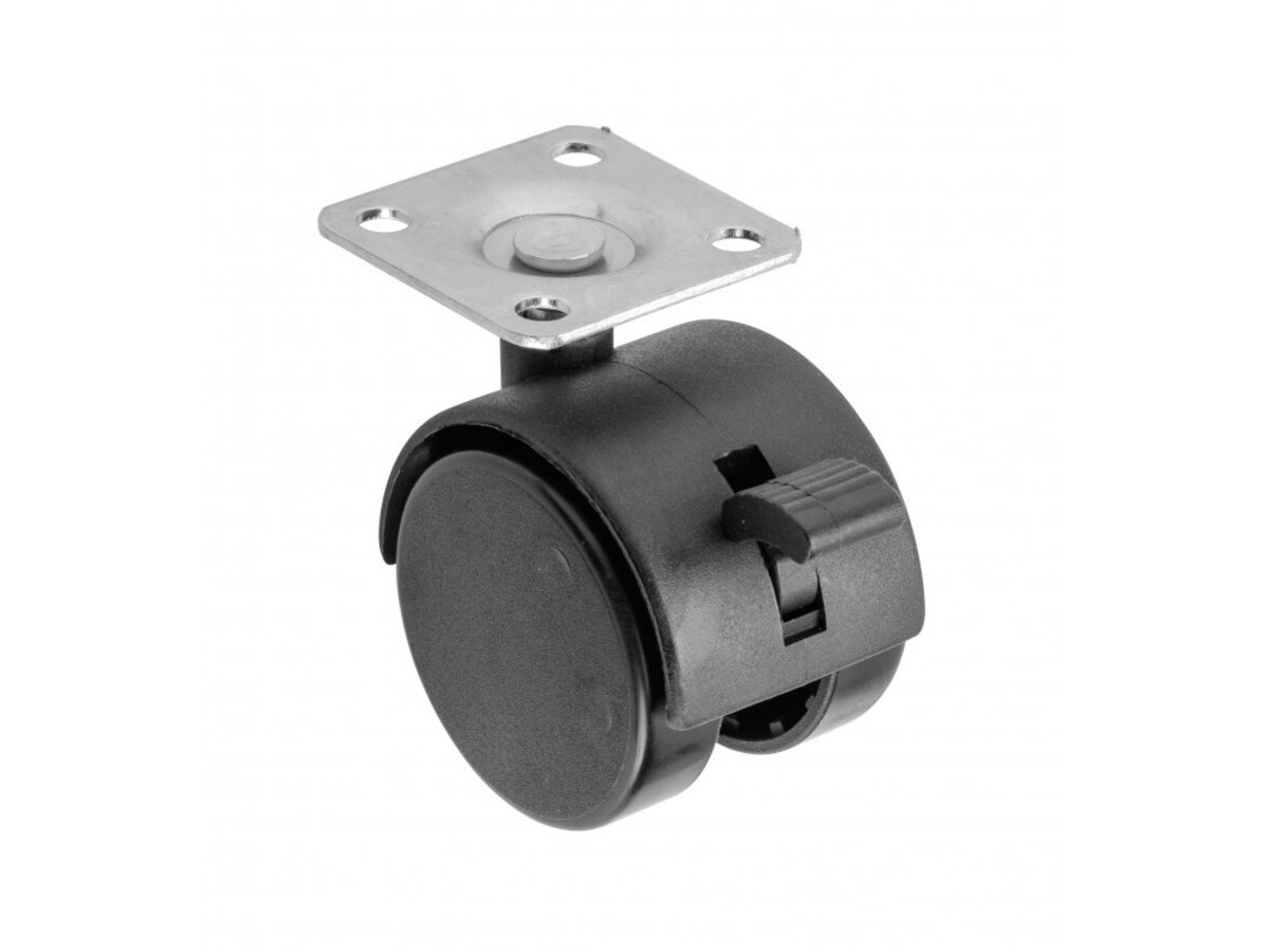 Rotila Fotoliu ø50, cu frana, Negru, KM-0H-50-D20