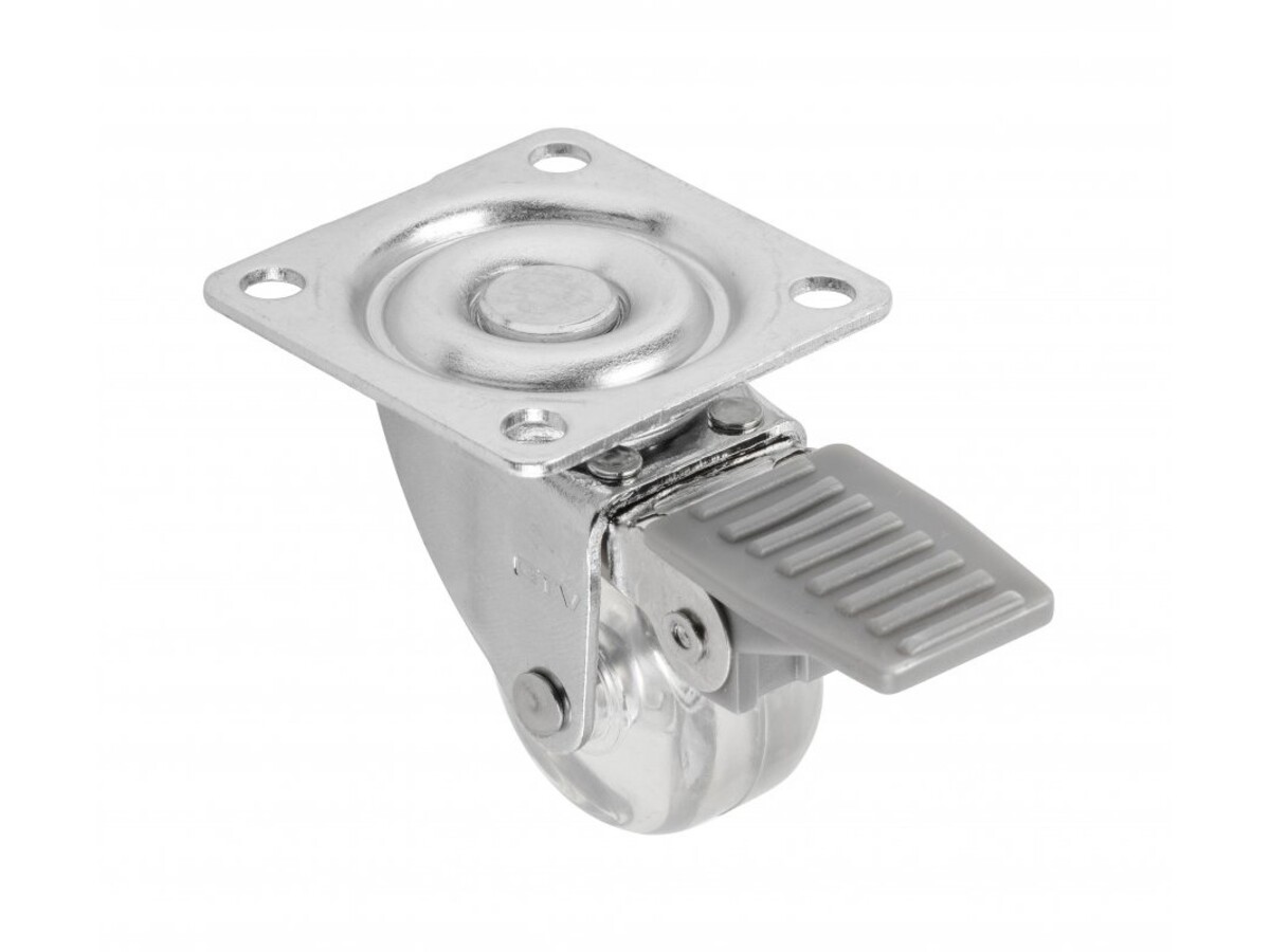 Rotila Silicon ø35, cu frana, Transparent, KM-AH35MM-00