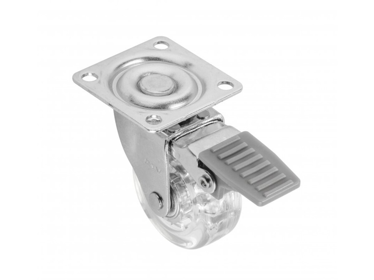 Rotila Silicon ø50, cu frana, Transparent, KM-AH50MM-00