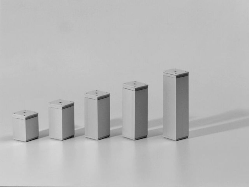 Picior Patrat, 40×40 / 60 mm, Aluminiu, 10014110200