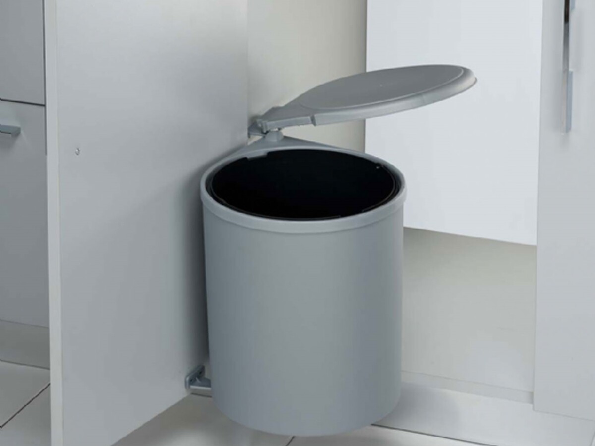 Cos gunoi plastic, 13l, Gri, 10010000204