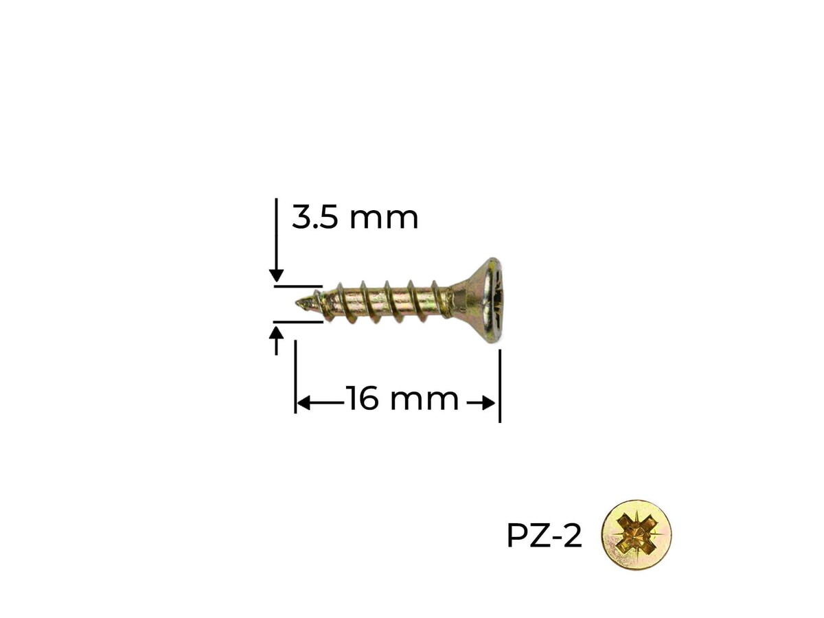 Surub Reisser 3.5 x 16 mm / 100 buc.