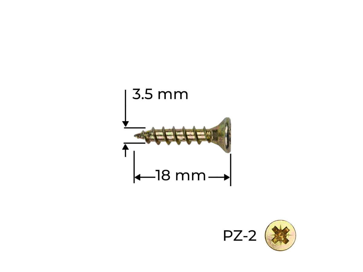 Surub Reisser 3.5 x 18 mm / 100 buc.