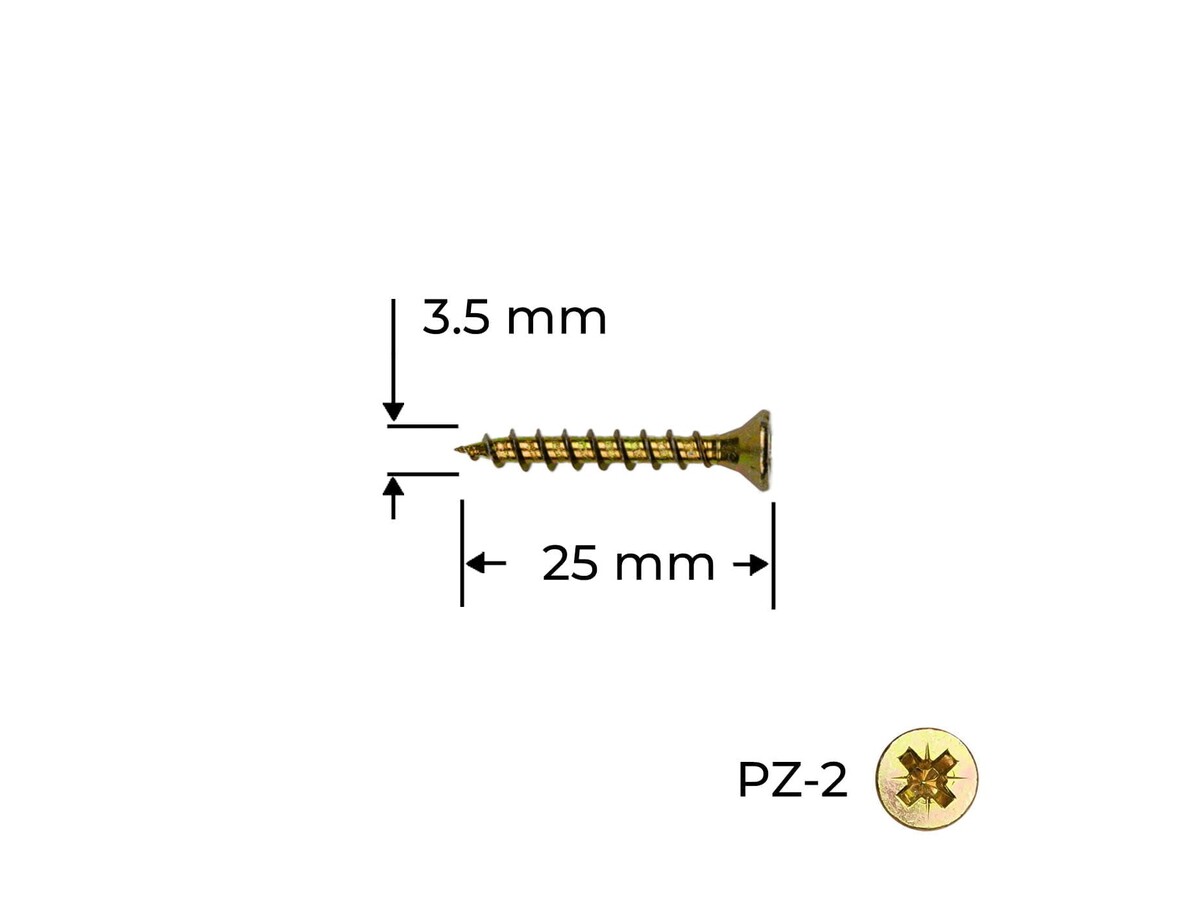 Surub Reisser 3.5 x 25 mm / 100 buc.