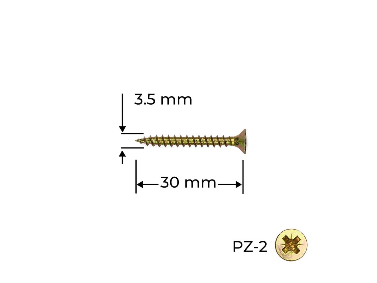 Surub Reisser 3.5 x 30 mm / 100 buc.