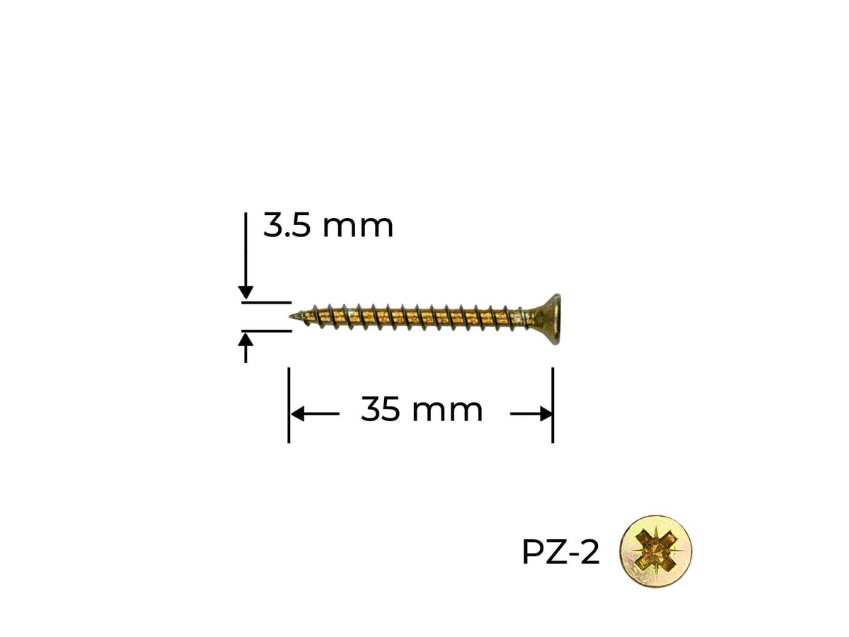 Surub Reisser 3.5 x 35 mm / 100 buc.