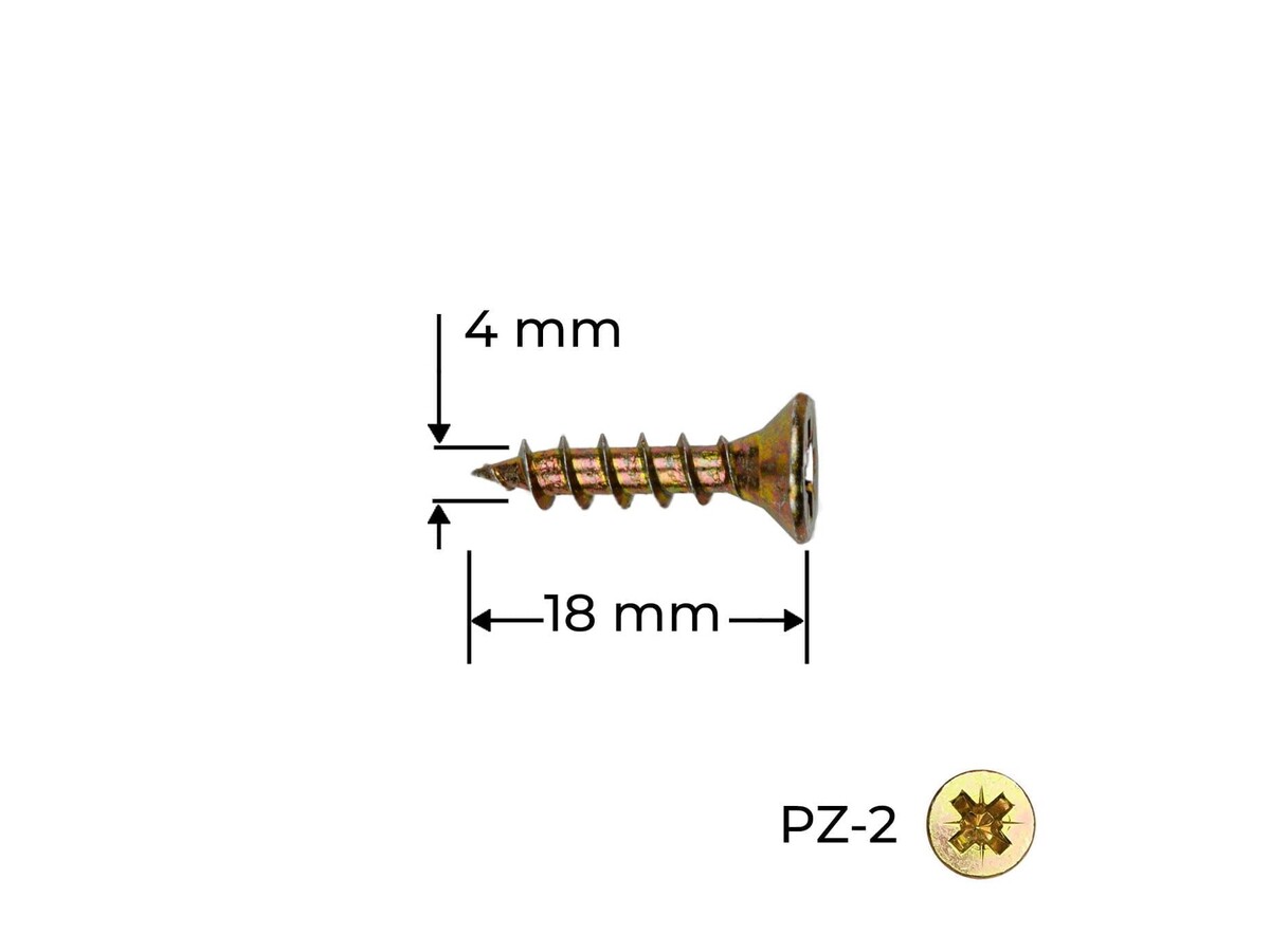 Surub Reisser 4.0 x 18 mm / 100 buc.