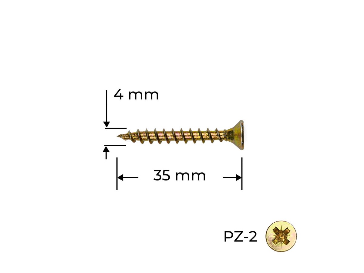 Surub Reisser 4.0 x 35 mm / 100 buc.