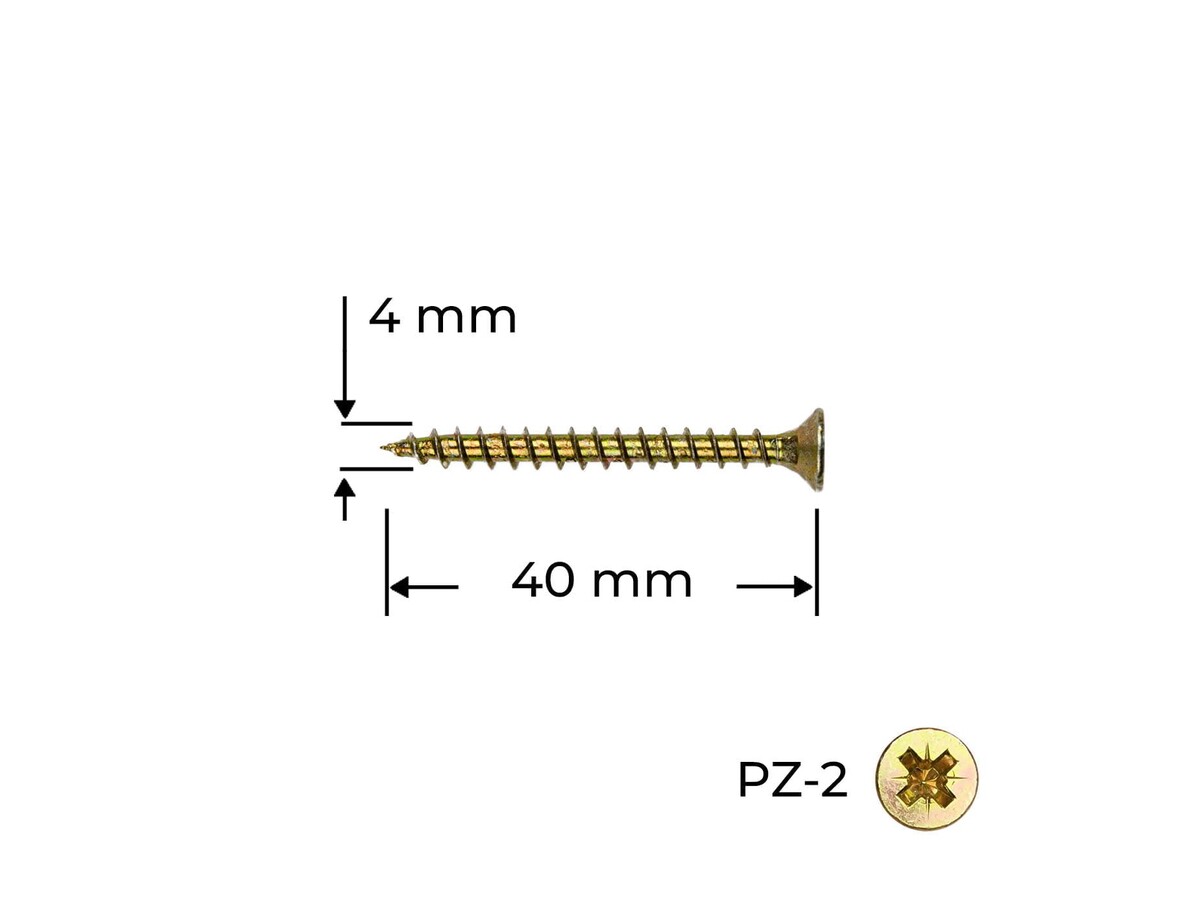 Surub Reisser 4.0 x 40 mm / 100 buc.