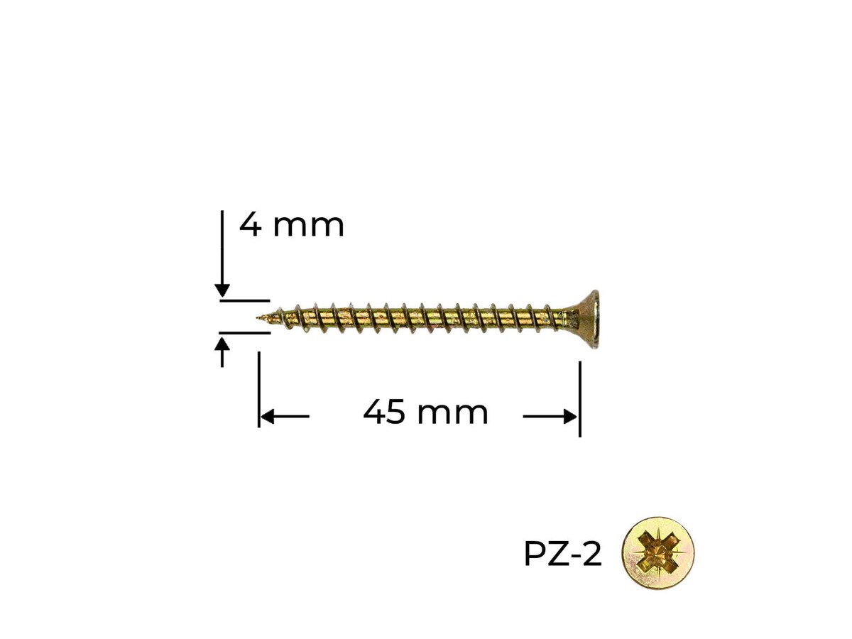 Surub Reisser 4.0 x 45 mm / 100 buc.