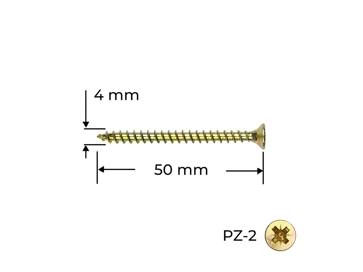 Surub Reisser 4.0 x 50 mm / 100 buc.