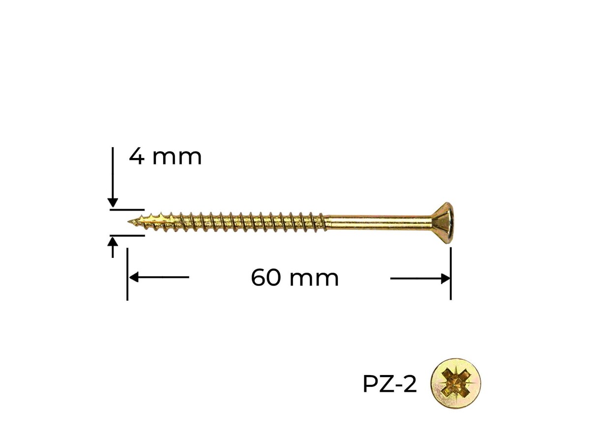 Surub Reisser 4.0 x 60 mm / 100 buc.