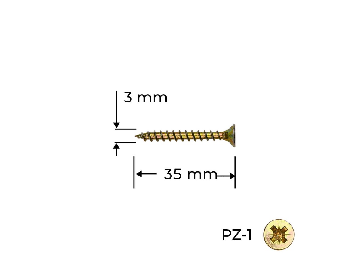 Surub Reisser 3.0 x 35 mm / 100 buc.