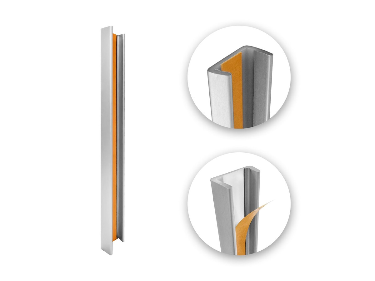 Capat plinta H150 mm, Aluminiu, 19692791001