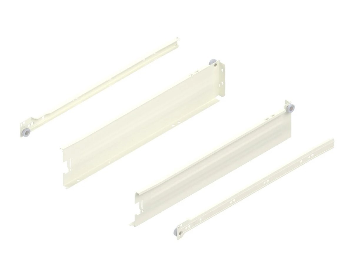 320M4500C Laterala din otel METABOX, M (86 mm), Extragere partiala, 25 kg, NL=450 mm, Versiune cu gheare, stanga/dreapta