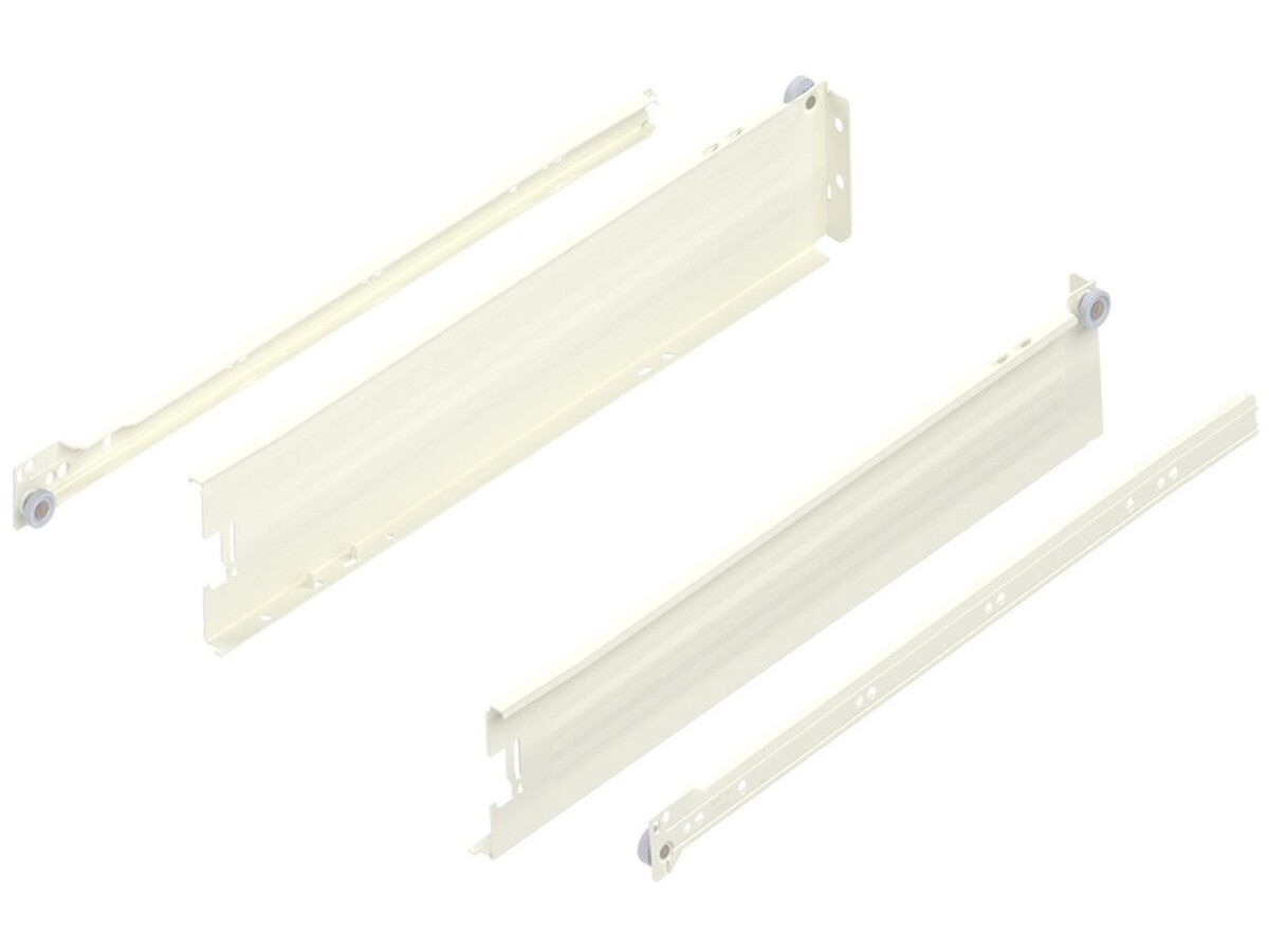 320M5000C Laterala din otel METABOX, M (86 mm), Extragere partiala, 25 kg, NL=500 mm, Versiune cu gheare, stanga/dreapta