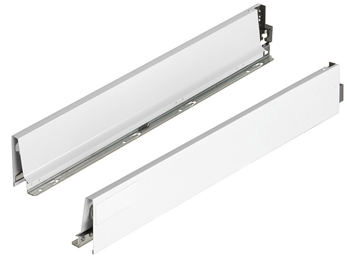 378M3502SA Laterala TANDEMBOX, Inaltime M (83 mm), NL=350 mm, Alb, dreapta+stanga, pentru TANDEMBOX intivo/antaro