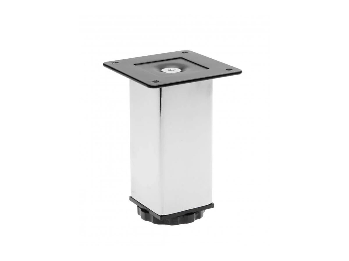 Picior Patrat, 40×40 / 60 mm, Crom, NM-SQ40ADJ-060