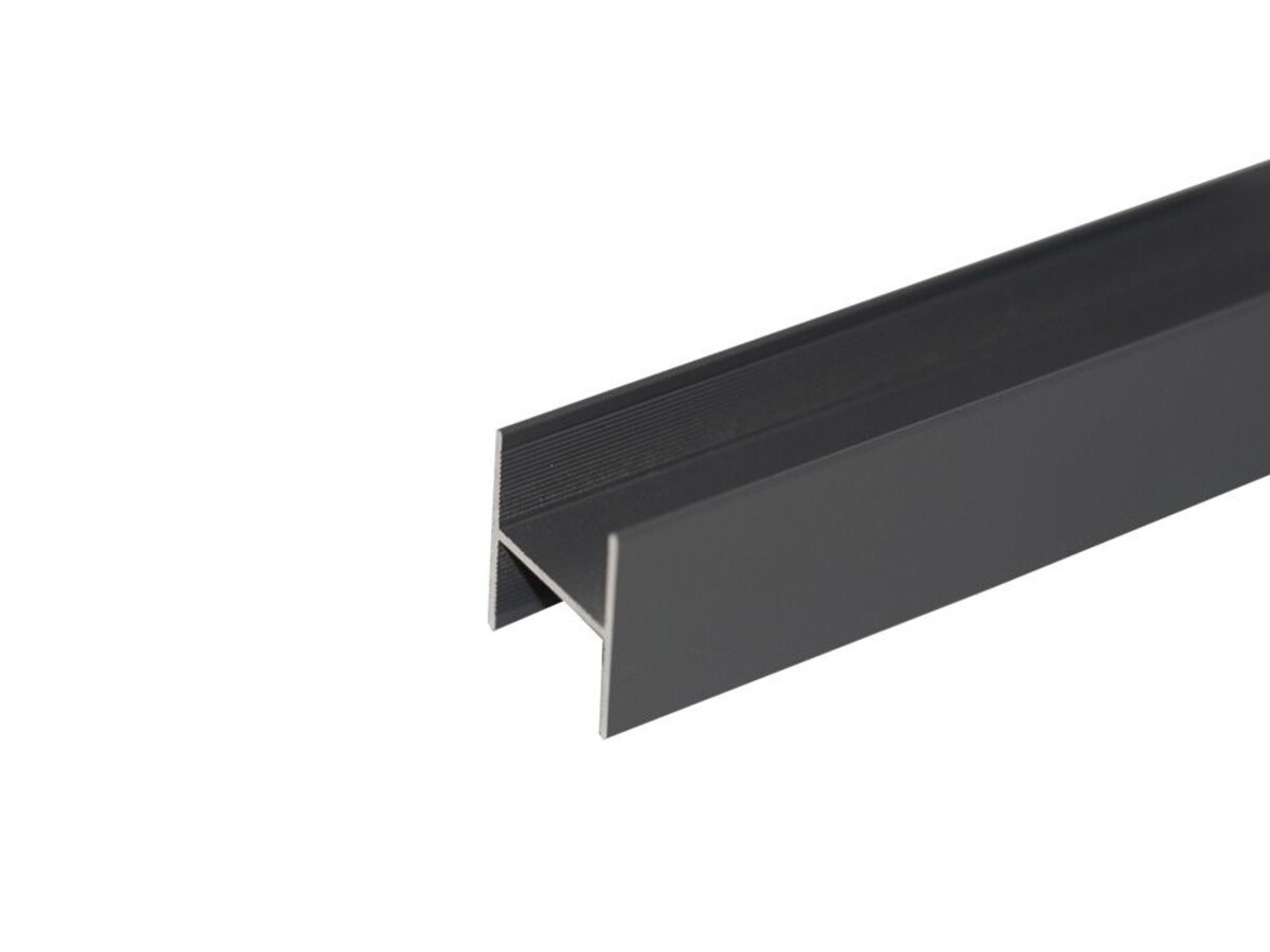 944.07.544 ADoor U-18, profil intermediar, Negru, 3000mm