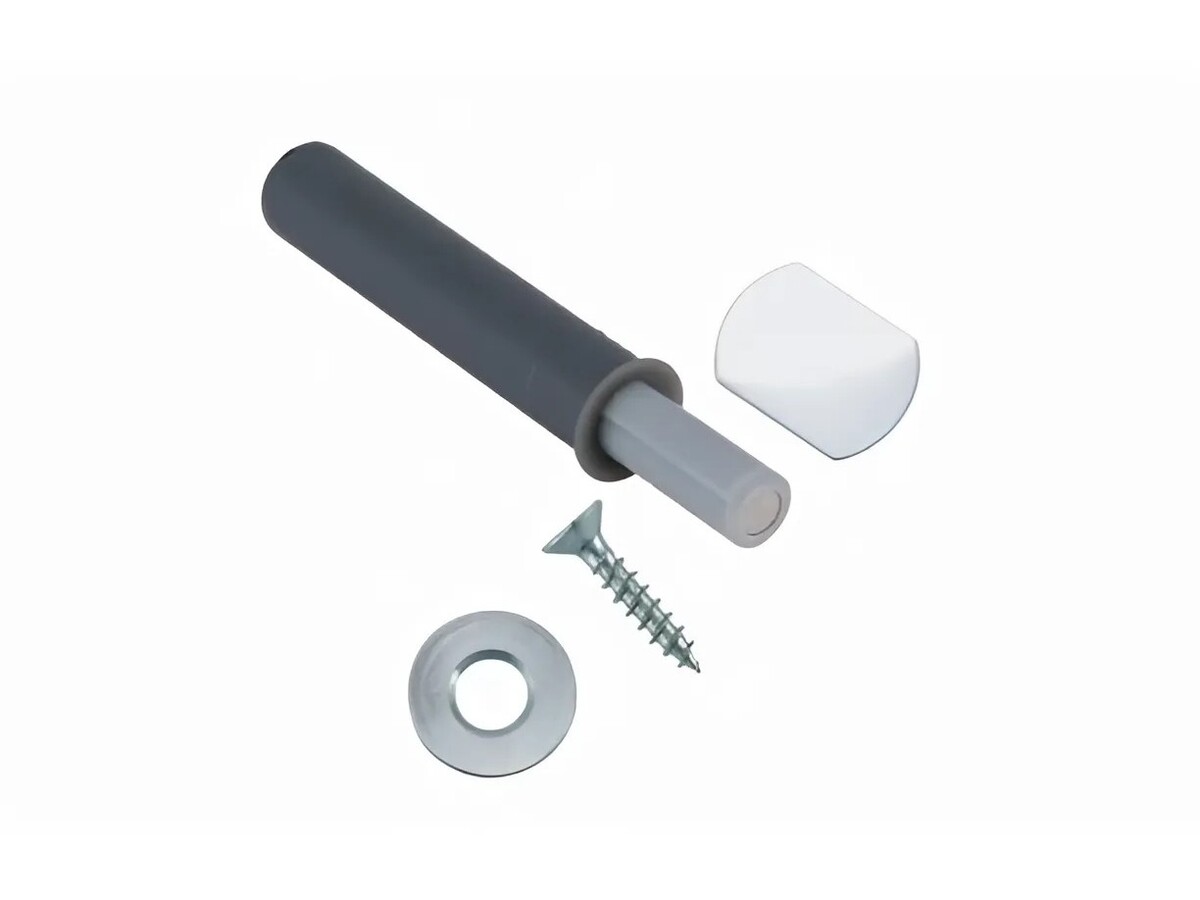 956.1004 TIP-ON pentru usi (set), Gri, Versiune scurta, cu magnet