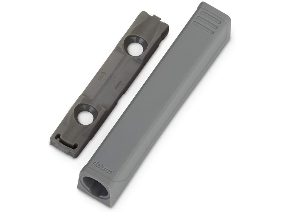 956A1201 Placuta de adaptare TIP-ON pentru usi, Gri, Versiune lunga, Suruburi