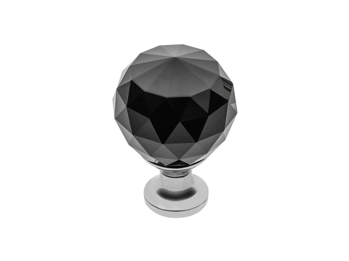 Buton, Crom/Cristal negru, GZ-CRPA30-A1
